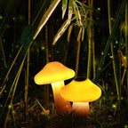 Ray Lampe Extérieure au sol Champignon Moderne, Résine, Orange, Cour - Neutralighting