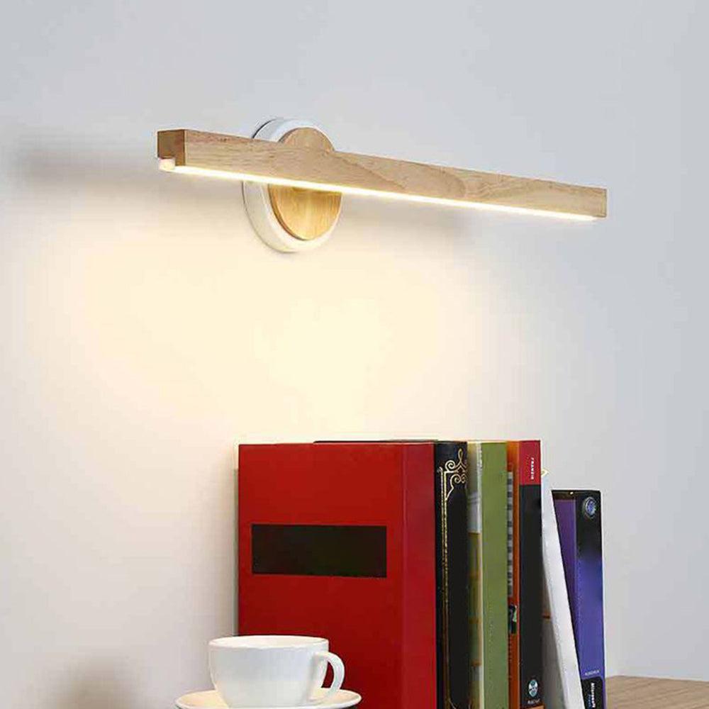 Muto Design LED Applique Murale à Miroir Rectangulaire Moderne Bois Salle de Bain/Chambre - Neutralighting