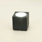 Ray Plafonnier Cube Moderne, Métal/Verre, Gris, Extérieur - Neutralighting