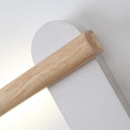Muto Applique Miroir Linéaire Naturelle, Bois, Chambre à Coucher - Neutralighting