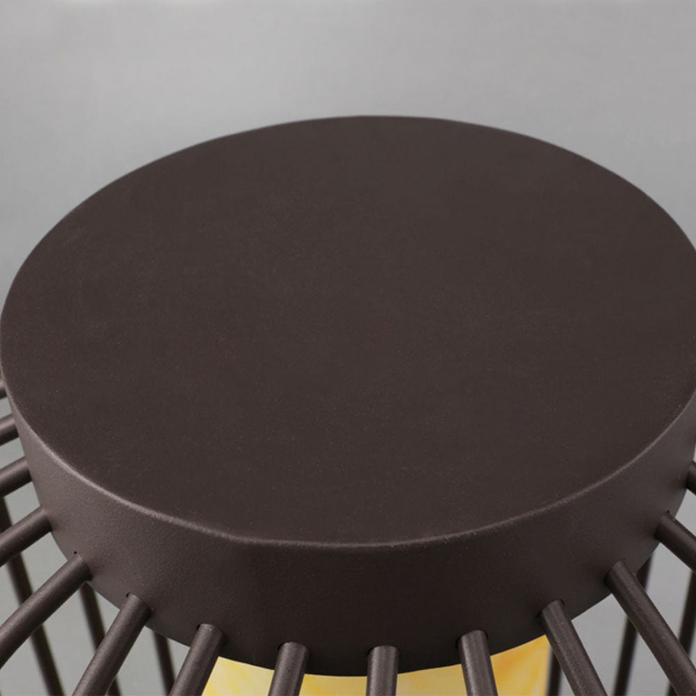 Ray Lampadaire Solaire Cylindre Moderne, Métal, Noir, Allée - Neutralighting