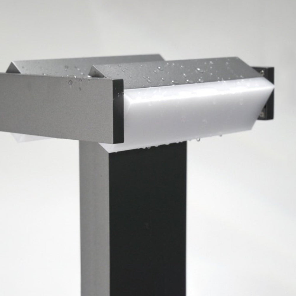 Ray Borne Extérieure Pivotante Moderne, Métal, Noir, Allée - Neutralighting
