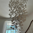 Olivia Lustre Linéaire GloGink Moderne, Métal/Céramique, Or, Salon - Neutralighting