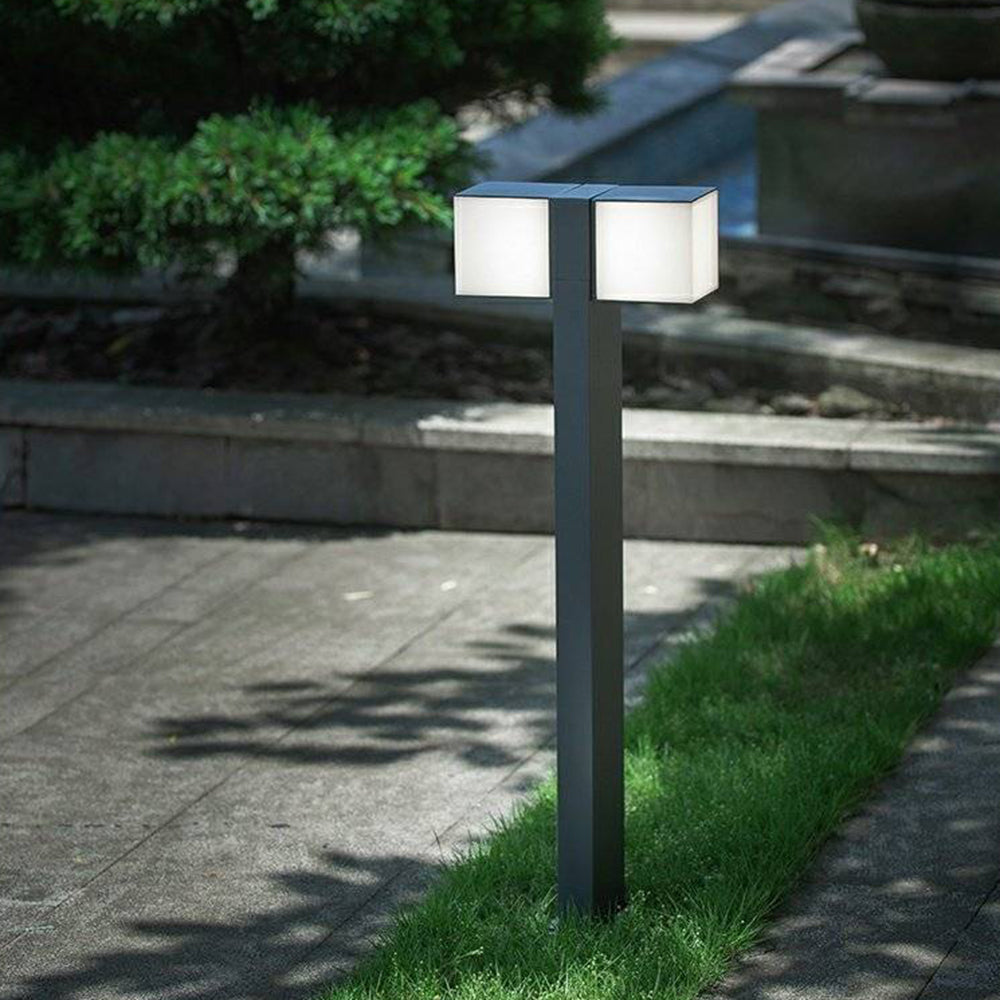 Ray Borne Extérieure Pivotante Moderne, Métal, Noir, Allée - Neutralighting