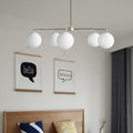 Valentina Minimaliste LED Bulle Verre Métal Lustre Salon - Neutralighting