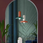 Ulmo Suspension Dôme Moderne. Metal. Vert/Blanc/Orange. Salon - Neutralighting