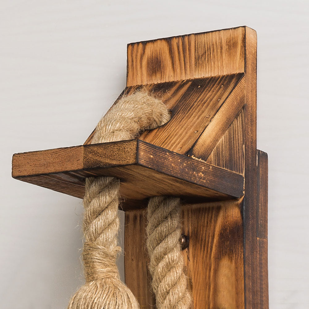 Epoch, Applique, Bois et Corde de Chanvre - Neutralighting