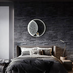 Aria Applique Murale Astronaute Rounde Lune, Métal, Chambre/Salon - Neutralighting