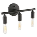 Silva Applique Murale Simple, Métal/Verre, Noir, Salle de Bain - Neutralighting