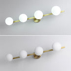 Valentina Applique Murale Design LED Linéaire Globe Moderne Métal/Verre Intérieur Salle de Bain - Neutralighting