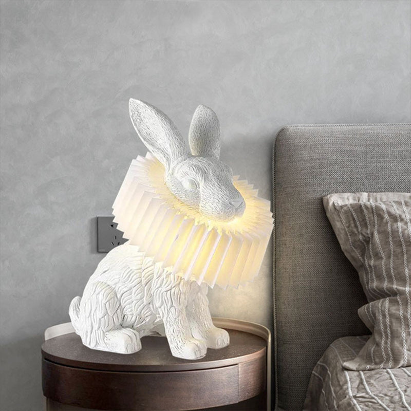 Lampe de Table lapin Moderne, Résine, Blanc, Salon - Neutralighting