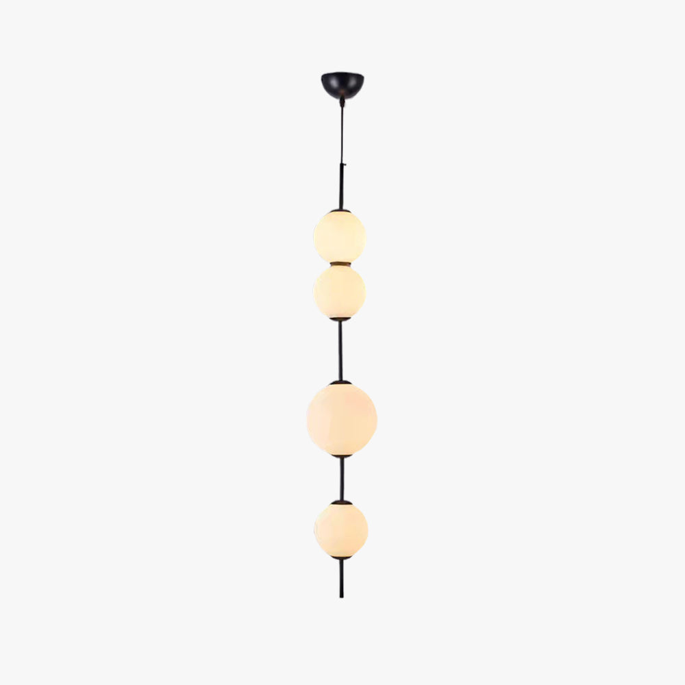 Valentina Luminaires Suspensions Bulle Moderne Simple Métal/Verre Noir Salon/Chambre à Coucher - Neutralighting