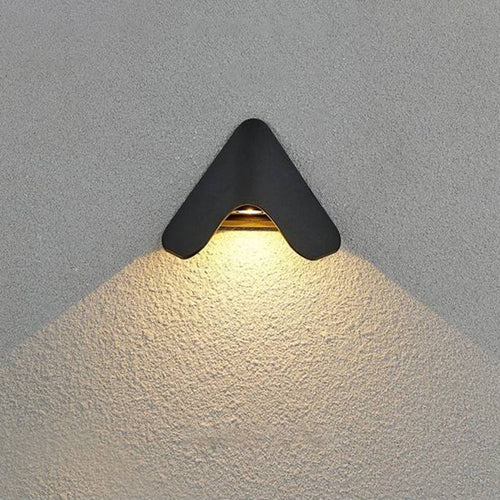 Ray Géométrique LED Applique Murale Noir/Blanc Métal Extérieur - Neutralighting
