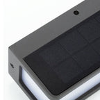 Ray Applique Minimaliste Rectangulaire Moderne, Câble/Solaire, Acrylique, Noir/Blanc, Jardin - Neutralighting