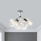 Valentina Moderne LED Plafonnier Doré/Chromé Verre Salle à manger - Neutralighting