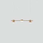 Arisha Modern LED Suspension Or Noir Métal Salon Chambre à Coucher - Neutralighting