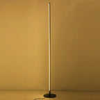 Ray Simple Linéaire LED Lampadaire Or Noir Métal Gel de Silice Salon Chambre - Neutralighting