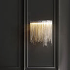 Arisha Applique Murale des Chaines à Franges Moderne Métal Argent Chambre à Coucher/Salon - Neutralighting