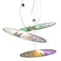 Arisha Suspension Feuille Contemporaine, Acier Inoxydable/Acrylique, Chambre - Neutralighting