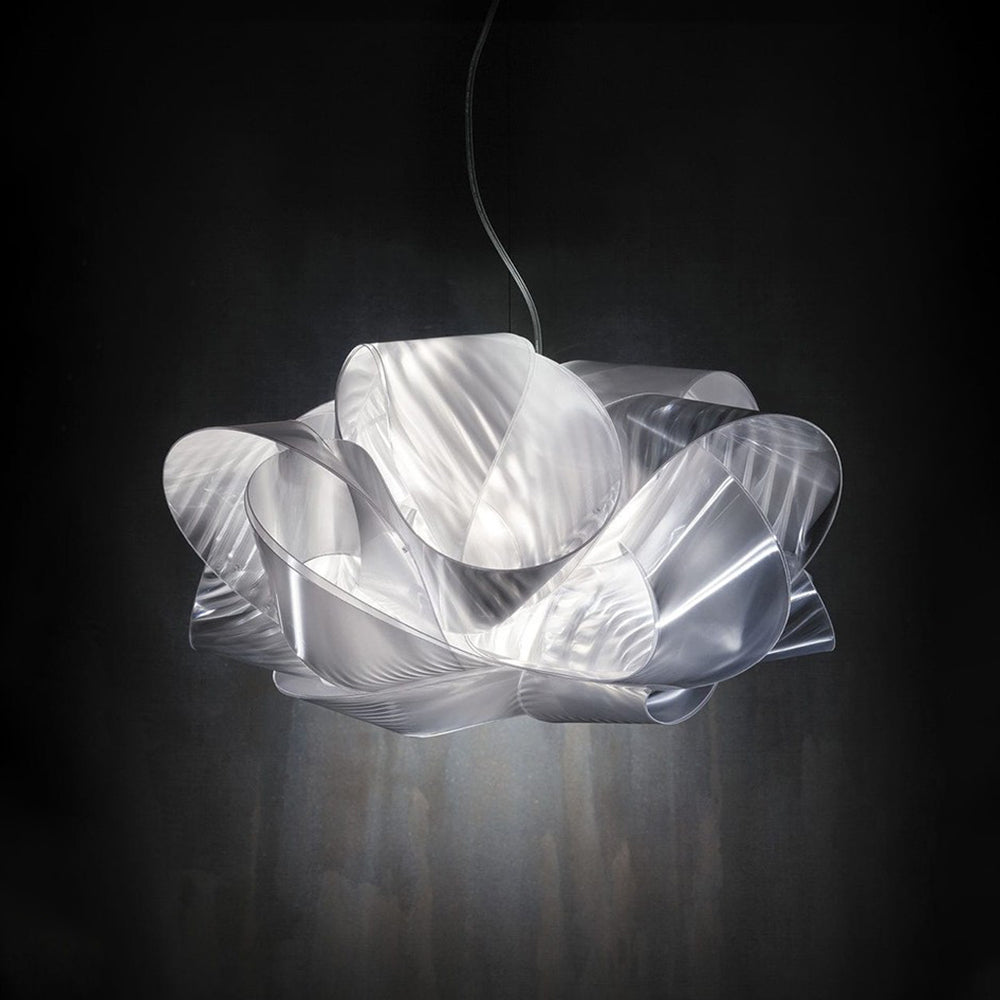 Arisha Suspension Fleur Simple, PVC, Blanc, Salon - Neutralighting