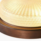 Silva Plafonnier Vintage Rond Verre Chambre à Coucher - Neutralighting