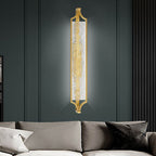 Arisha Design LED Applique Murale Salle de Bain Rectangulaire Moderne Métal/Acrylique Or Chambre à coucher - Neutralighting