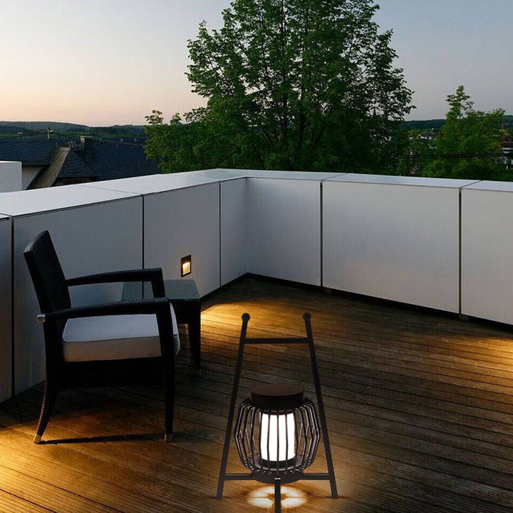 Ray Lampadaire Lanterne Moderne, Métal, Noir, Allée - Neutralighting