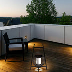 Ray Lampadaire Lanterne Moderne, Métal, Noir, Allée - Neutralighting