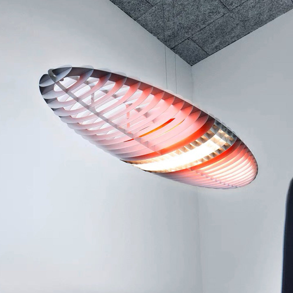 Arisha Suspension Feuille Contemporaine, Acier Inoxydable/Acrylique, Chambre - Neutralighting