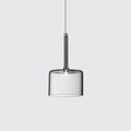 Priya Lustre Suspension Moderne Minimaliste Verre Clair/Gris Bar - Neutralighting
