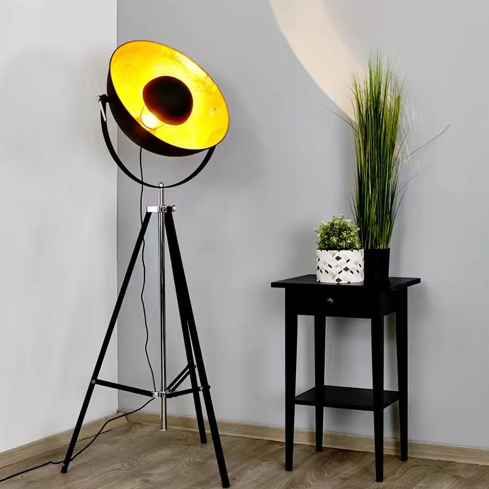 Mira Moderne Lampadaire Projecteur Vintage Métal Noir Salon/Chambre - Neutralighting
