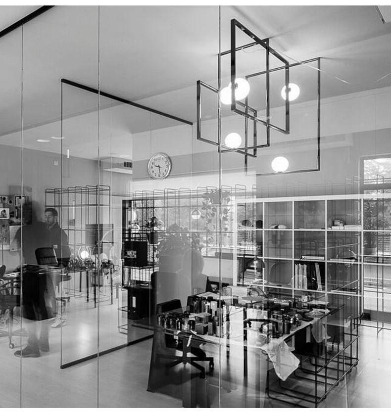 Lustra Chandelier Mondrian en Verre et Laiton Moderne - Neutralighting