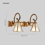 Ray Applique Murale Fleur Vintage LED Métal/Verre Or Salon/Salle de Bain - Neutralighting