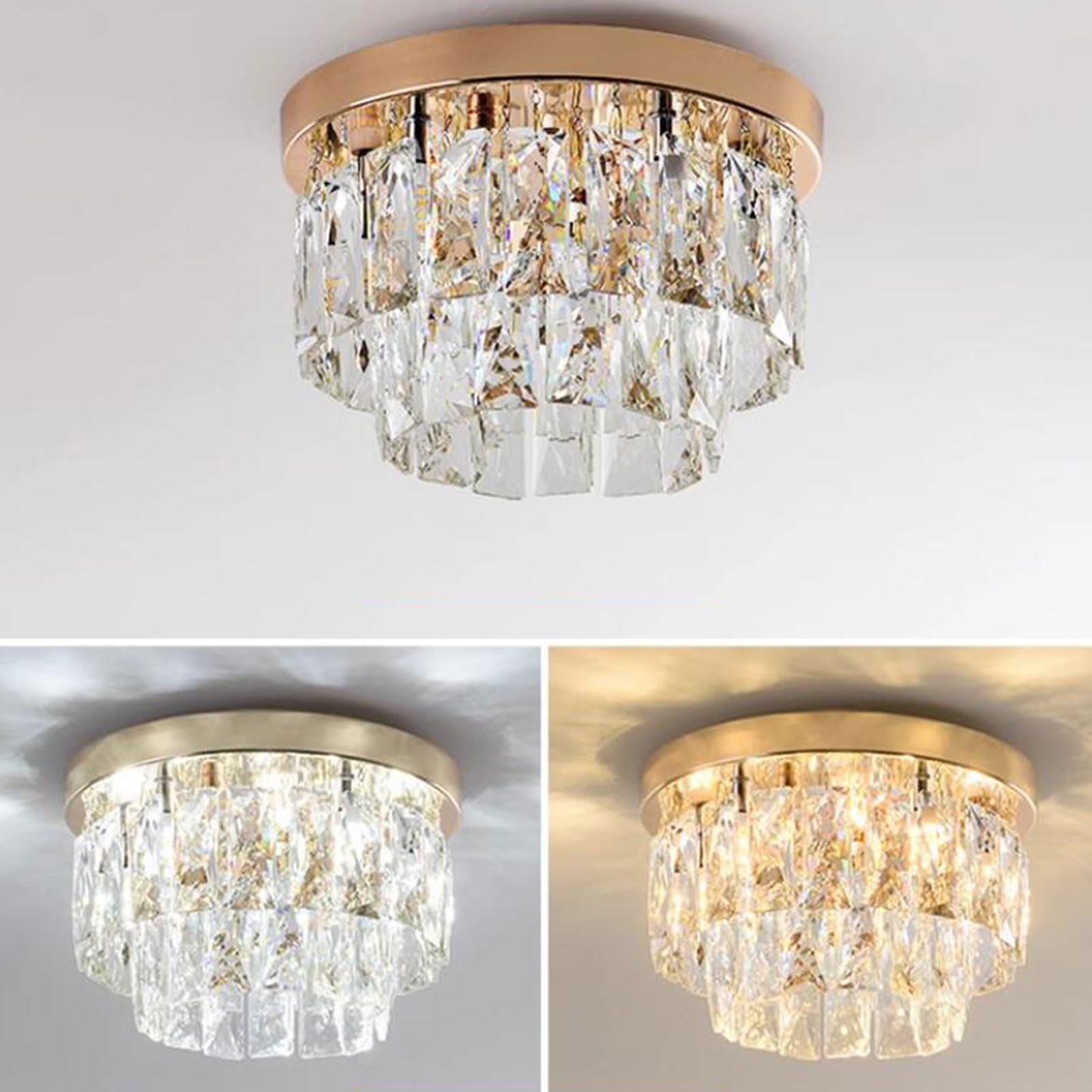 Kristy Luxueux Rond Plafonnier Chambre à Coucher - Neutralighting
