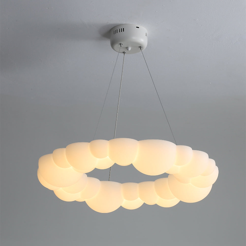 Arisha Plafonnier/Suspension Petale Moderne, Metal/Acrylique, Blanc, Salon - Neutralighting