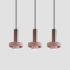 Aelith Suspension Cylindre Moderne Métal/Pierre Salle à Manger - Neutralighting