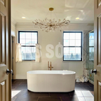 Olivia Lustre Moderne et Luxueuse, Métal/céramique, Or, Salon/Chambre à Coucher - Neutralighting