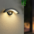 Elvon Applique Murale Capteur étanche Arc Modern Noir. Extérieur - Neutralighting