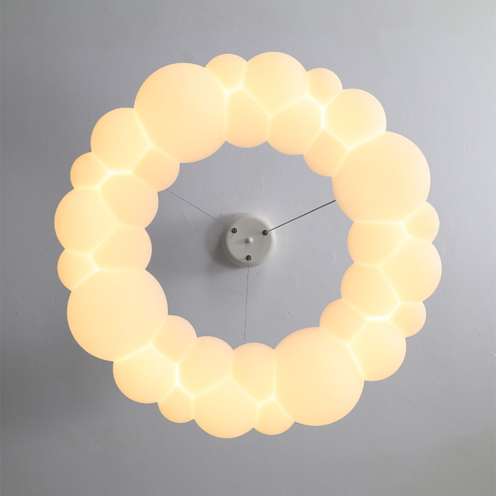 Arisha Plafonnier/Suspension Petale Moderne, Metal/Acrylique, Blanc, Salon - Neutralighting