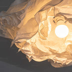 Ritta Wabi-sabi Nuage Métal Papier LED Suspension Étude Chambre à Coucher - Neutralighting