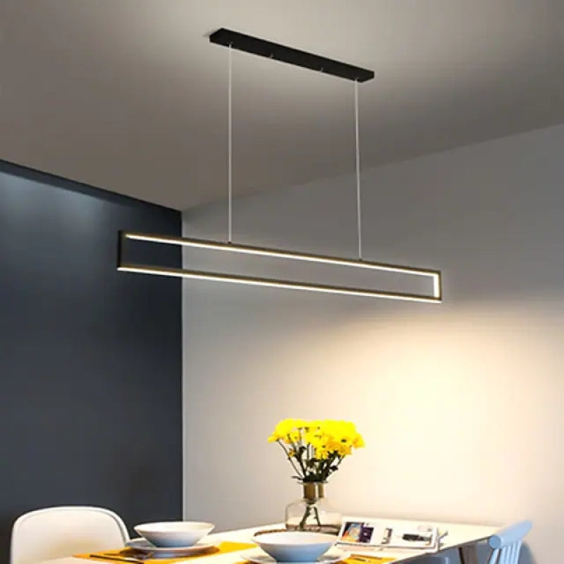 Ray Lampe suspendue moderne à revêtement LED minimaliste pour salle à manger - Neutralighting