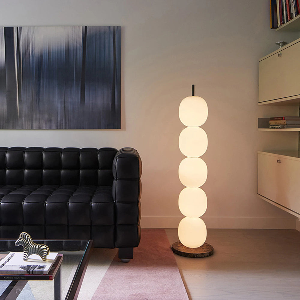 Valentina Lampadaire Lanterne Moderne Verre Blanc Chambre à Coucher/Salon Intérieur - Neutralighting
