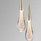 Oleia Suspension Goutte Design Doré Salon - Neutralighting