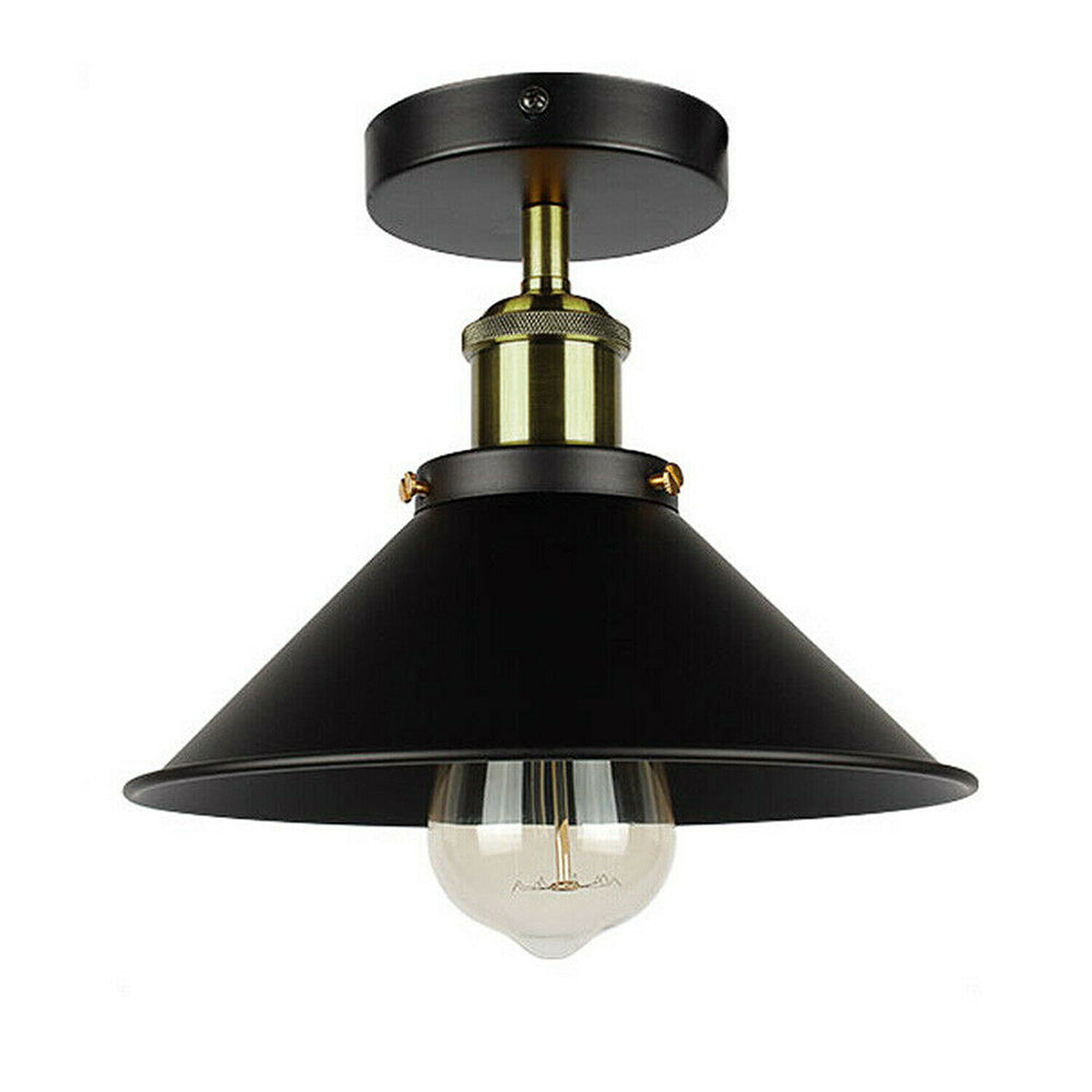 Epoch Suspension Cône Industriel, Métal/Verre, Noir/Bronze, Salon - Neutralighting