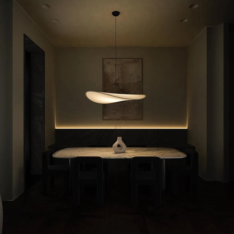 Nixie Suspension Géométrique Moderne Soie Blanc Salon - Neutralighting