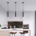 Ray Luminaires Suspension LED Simple Acrylique/Métal Or/Noir Salon - Neutralighting