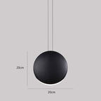 Valentina Suspension Ronde Simple, Métal/Résine, Noir/Vert/Brun/Gris/Blanc, Chambre à Coucher/Bureau - Neutralighting