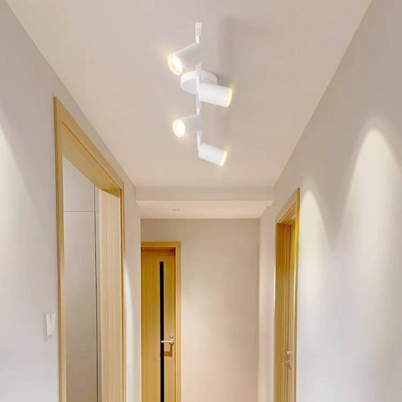 Aim Moderne LED Plafonnier Noir/Blanc/Or Métal Chambre à coucher - Neutralighting