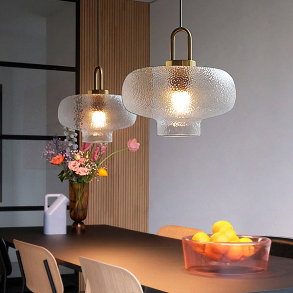 Valentina Design Luminaires Suspensions Métal Moderne LED Verre Or Salon/Chambre à Coucher - Neutralighting