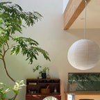 Ritta Japonais Sphérique Papier Métal Suspension Salon - Neutralighting